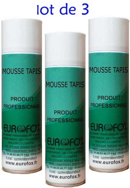 Mousse tapis shampoing moquette - Eurofox