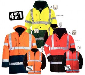 Parka Polyester 4 en 1 HI-WAY 