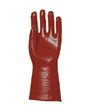 Lot de 10 Paires Gants PVC rouge 36 cm