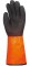 Lot de 10 Paires Gants PVC Noir et Orange 