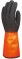 Lot de 10 Paires Gants PVC Noir et Orange 