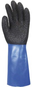 Lot de 10 Paires Gants PVC Bleu Noir 