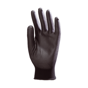 Lot de 10 Paires Gant Polyamide Noir Enduction PU