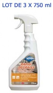 NOVO RAPID DEGRAISS LOT DE 3 x 750ml